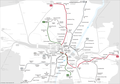 Linienplan Stammstrecke 2 (U1/U2) 2009