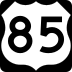 U.S. Highway 85 marker