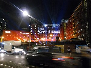 BBC Television Centre on Children in Need appeal night 2008