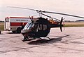 A Canadian Forces CH-136 Kiowa after Depot Level Inspection and Repair undergoing testing flying at Bristol Aerospace. This was the last Kiowa to go through DLIR and was test flown in April 1987.