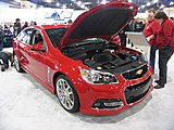 Chevrolet SS with hood opened