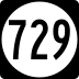 State Route 729 marker