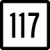 Route 117 marker