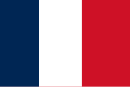 The present ensign of France introduced on 17 May 1853