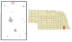 Location of Cortland, Nebraska