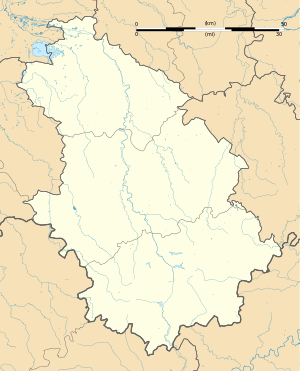罗尼翁河畔朗克在上马恩省的位置