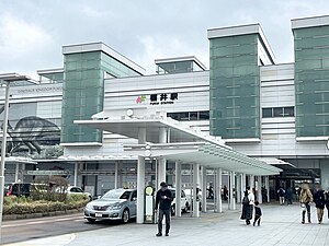 西口(福井城址口) (2024年3月)