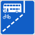 F 360 Start of Nearside With-Flow Bus Lane