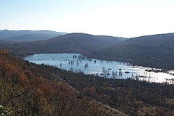 Lake Doberdò, actually a karst sinkhole.