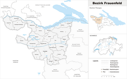 弗勞恩費爾德區 Frauenfeld District的位置