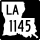 Louisiana Highway 1145 marker