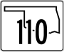 State Highway 110 marker