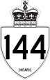Highway 144 marker