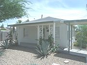 The Lovinggood House was built in 1945, by Walter Leon Lovinggood on a lot on 8924 2nd Street in the Sunnyslope Section of Phoenix. In 1999, the house became property of the Sunnyslope Historical Society which is located at 737 E. Hatcher Street.