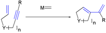 Formation of a cycloalkane via ring closing metathesis