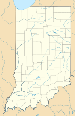 杰佛逊镇区在印第安纳州的位置