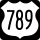 U.S. Route 789 marker
