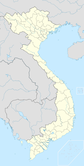 Map showing the location of Mũi Cà Mau National Park