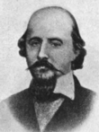 Old picture of a balding Confederate Civil War general with a long mustache