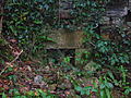 Detail of an opening in the gable end of the old mill