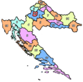 今克罗地亚的伊斯特拉县（18号者），占伊斯特拉半岛大部分。