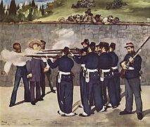 《枪决国王马克西米连》，1867年，收藏于德国曼海姆美术馆