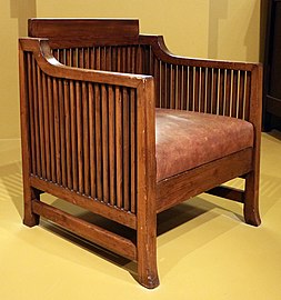 Frank Lloyd Wright, armchair (1902–06)