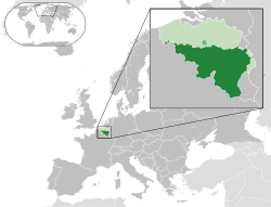 Location of French Community of Belgium