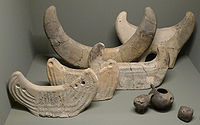 Firedogs shaped like animal horns, c. 900–800 BC, Switzerland