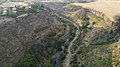 Hrazdan River Gorge and Argel Village (left)