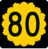 80号堪萨斯州州道 marker