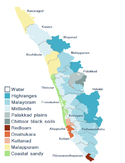 Kerala's agroecological zones.