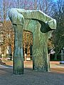 "Large Arch" by Henry Moore in Columbus, Indiana