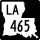 Louisiana Highway 465 marker