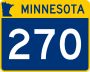 Trunk Highway 270 marker