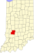 State map highlighting Owen County