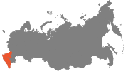 Map of modern-day North Caucasus Economic Region (raion)