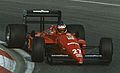 Alboreto racing for Ferrari in 1988