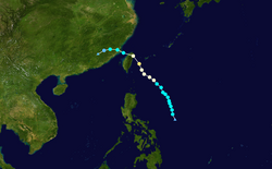 台风纳沙的路径图