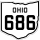 State Route 686 marker