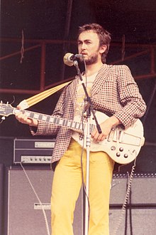 Halsall playing at Hyde Park, London, 1974