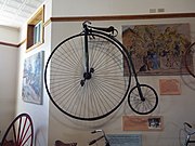 A 1937 Columbia Ordinary Bicycle on exhibit.