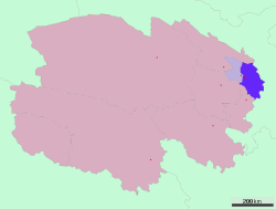 Location of Haidong Prefecture in Qinghai