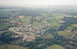 An aerial view of Sansac-de-Marmiesse