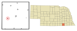 Location of Deshler, Nebraska
