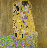 《吻》，1907-08年，奥地利美景宫美术馆
