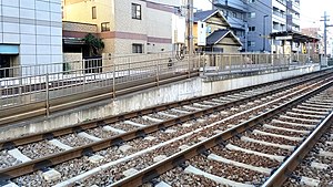 早稻田方向月台(2021年1月2日)