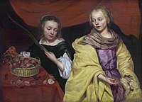 Two Girls as Saint Agnes and Saint Dorothea, Royal Museum of Fine Arts Antwerp.