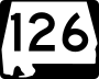 State Route 126 marker