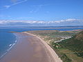 Looking out to the Loughor estuary from Rhossili